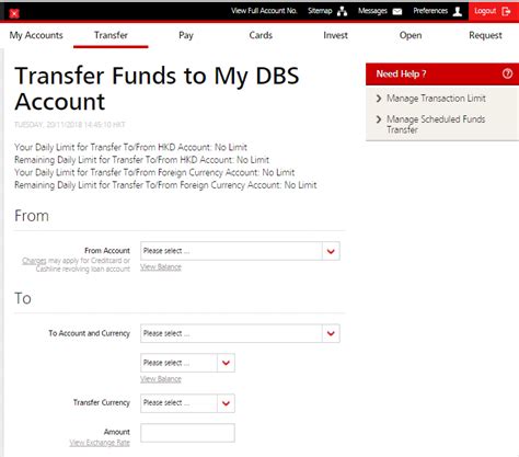 dbs ibanking money transfer.